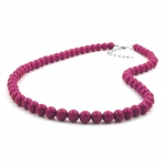 chain, with purple beads 8mm, 42cm 