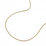 necklace 0.7mm thin anchor chain 9k gold 38cm