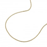 necklace 1.1mm round anchor chain 9k gold 45cm
