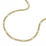 necklace 1.6mm figaro chain 9k gold 42cm