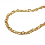 necklace 1.8mm singapore chain 9k gold 45cm