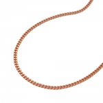 necklace 1mm thin curb chain 14k redgold 45cm