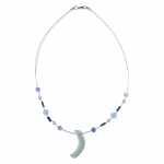 necklace angle grey-blue-silver-coloured 42cm