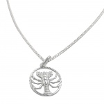 Set zodiac cancer + chain silver 925