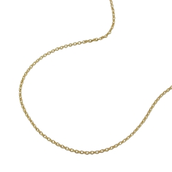 necklace 0.7mm thin anchor chain 9k gold 45cm