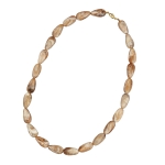 necklace angular beads brown-natur-mixed - 01383-06