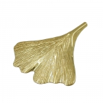 pendant 23x24mm ginkgo leaf shiny 9k gold - 430146