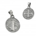 pendant, religius medal oxid silver 925 - 93747
