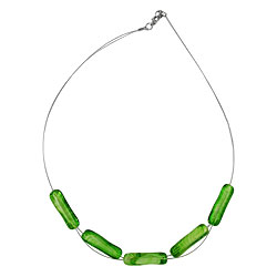 Necklaces wire glassbeads