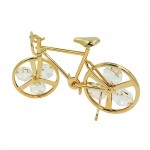 Track bicyle with crystal elements
