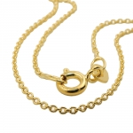 anchor chain, round 1,1mm 45cm 9K GOLD