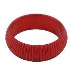 bangle 85x24mm silk-red structured