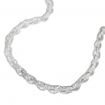 bracelet 3mm double anchor chain silver 925 19cm