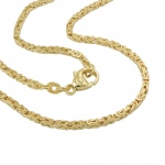 Bracelet byzantine 2x2mm, 19cm, 14K GOLD