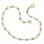 bracelet, fantasy chain, 9k gold