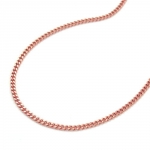 Curb chain 50cm, 1,4mm, 14K Redgold
