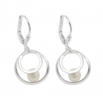 earring, rings with pearl, silver 925