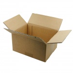 foldable box, small, brown, pre-punched