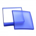gift box, blue transparent