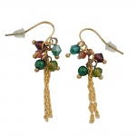 hook earrings beads multi colour
