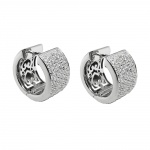 hoop earrings zirconia-white silver 925