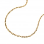 necklace 1.2mm s-curb scroll chain 14kt gold 45cm
