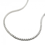 necklace 1.3mm box chain venetian chain silver 925 36cm