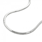 Necklace 1.3mm edged snake chain diamond cut silver 925 45cm