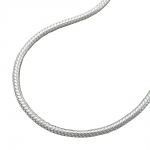necklace 1,3mm round snake chain silver 925 50cm