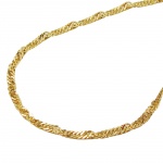 necklace 1.4mm singapore chain 9k gold 45cm