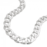 necklace 6.7mm flat curb chain silver 925 50cm