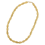 necklace angular bead yellow-silky mixed