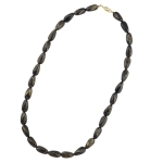 necklace angular beads black-gold-mixed
