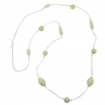 necklace, beads, light/green/yellow