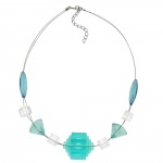 necklace eye-catching bead aqua