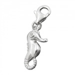 pendant, charm, sea horse, silver 925