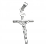 pendant, crucifix, silver 925