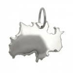 pendant, federal state of germany, silver 925