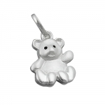pendant, little bear, silver 925
