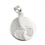 pendant little foots polished silver 925