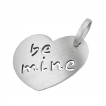 pendant, -be mine-, silver 925