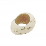 scarf bead ivory coloured 33mm