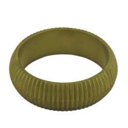 bangle 85x24mm green-olive structured