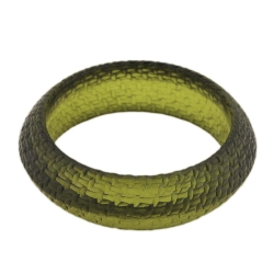 bangle 85x24mm green-olive structured