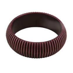 bangle 85x24mm wine-red structured