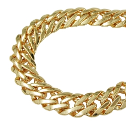 bracelet 7.7mm fantasy chain gold-plated amd 17cm