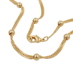 bracelet singapore chain gold plated