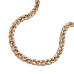 bracelet, wheat chain 19cm, 14K GOLD