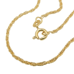 chain 45cm, anchor twisted, 9K GOLD
