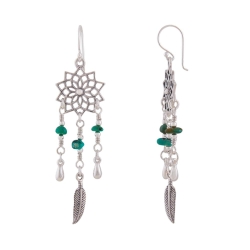 earrings, Turquoise-stones, silver 925